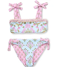 A Loves A Big Girls Reversible Tie Shoulder Bralette 2-Piece Swimsuit