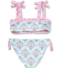 A Loves A Big Girls Reversible Tie Shoulder Bralette 2-Piece Swimsuit