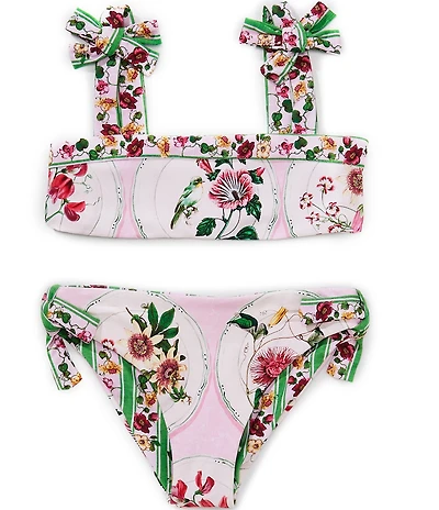 A Loves A Big Girls Reversible Tie Shoulder Bralette Two-Piece Swimsuit