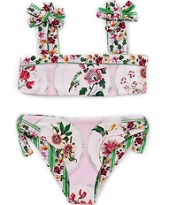 A Loves A Big Girls Reversible Tie Shoulder Bralette Two-Piece Swimsuit