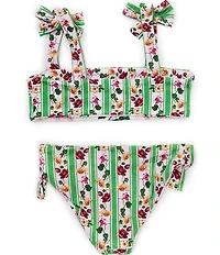 A Loves A Big Girls Reversible Tie Shoulder Bralette Two-Piece Swimsuit