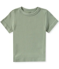 A Loves A Big Girls Ribbed Knit T-Shirt