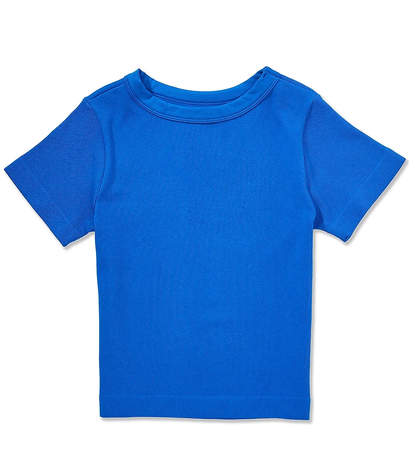 A Loves A Big Girls Ribbed Knit T-Shirt