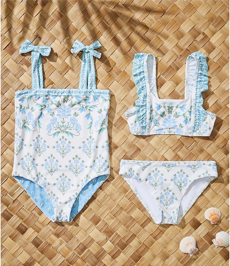 A Loves A Big Girls Ruffle Bralette 2-Piece Swimsuit