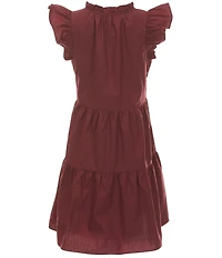 A Loves A Big Girls Pullover Ruffle Cap Sleeve A-Line Tiered Dress
