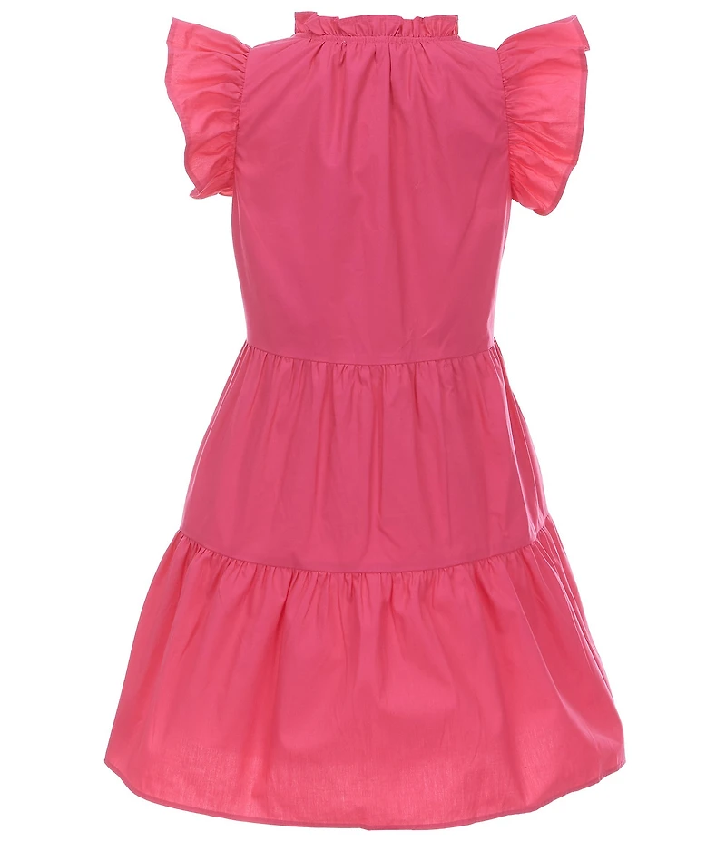 A Loves A Big Girls Pullover Ruffle Cap Sleeve A-Line Tiered Dress