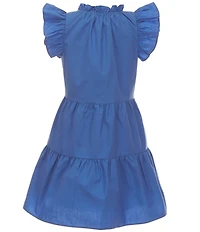 A Loves A Big Girls Pullover Ruffle Cap Sleeve A-Line Tiered Dress
