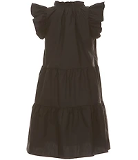 A Loves A Big Girls Pullover Ruffle Cap Sleeve A-Line Tiered Dress