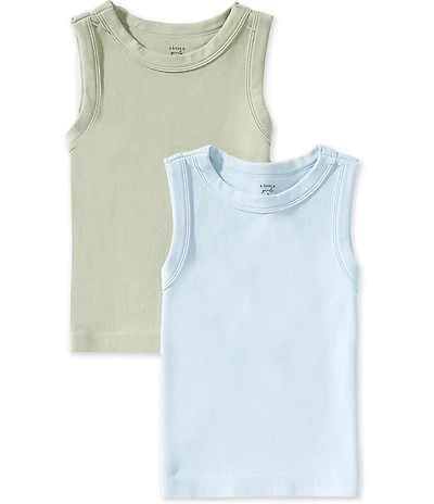 A Loves A Big Girls Sleeveless Seamless Tank Top 2-Pack