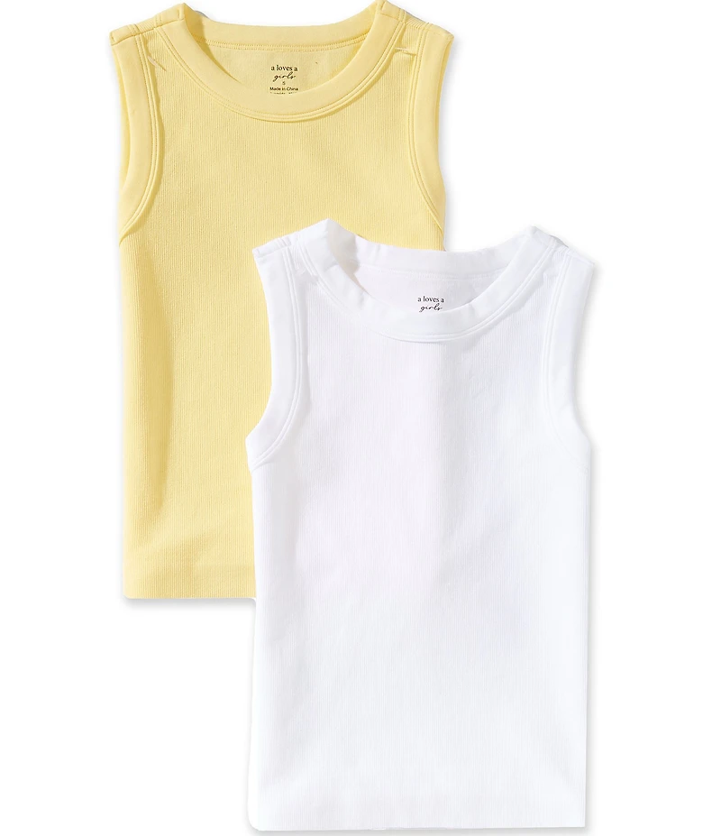 A Loves A Big Girls Sleeveless Seamless Tank Top 2-Pack