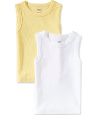 A Loves A Big Girls Sleeveless Seamless Tank Top 2-Pack