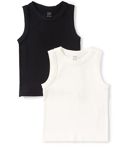 A Loves A Big Girls Sleeveless Seamless Tank Top 2-Pack