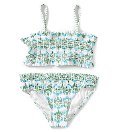 A Loves A Big Girls Smocked Bra 2-Piece Swimsuit