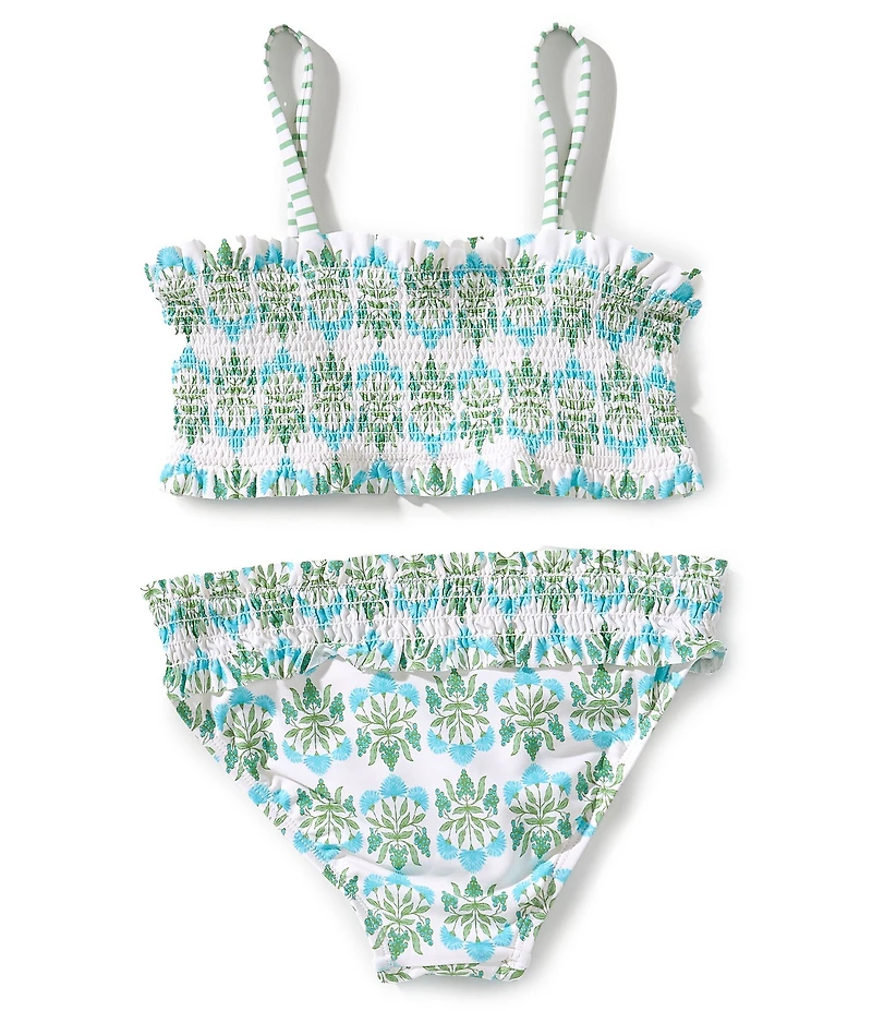A Loves A Big Girls Smocked Bra 2-Piece Swimsuit