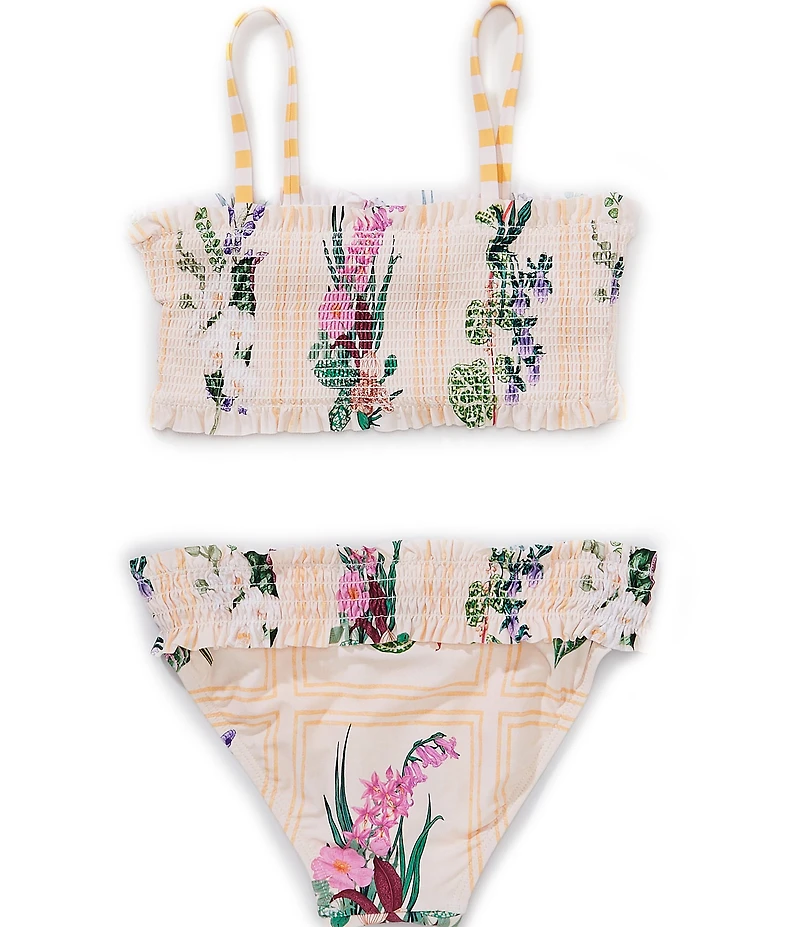 A Loves A Big Girls Smocked Bralette Two-Piece Swimsuit