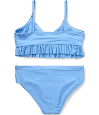 A Loves A Big Girls Solid Flounce Bralette 2-Piece Swimsuit