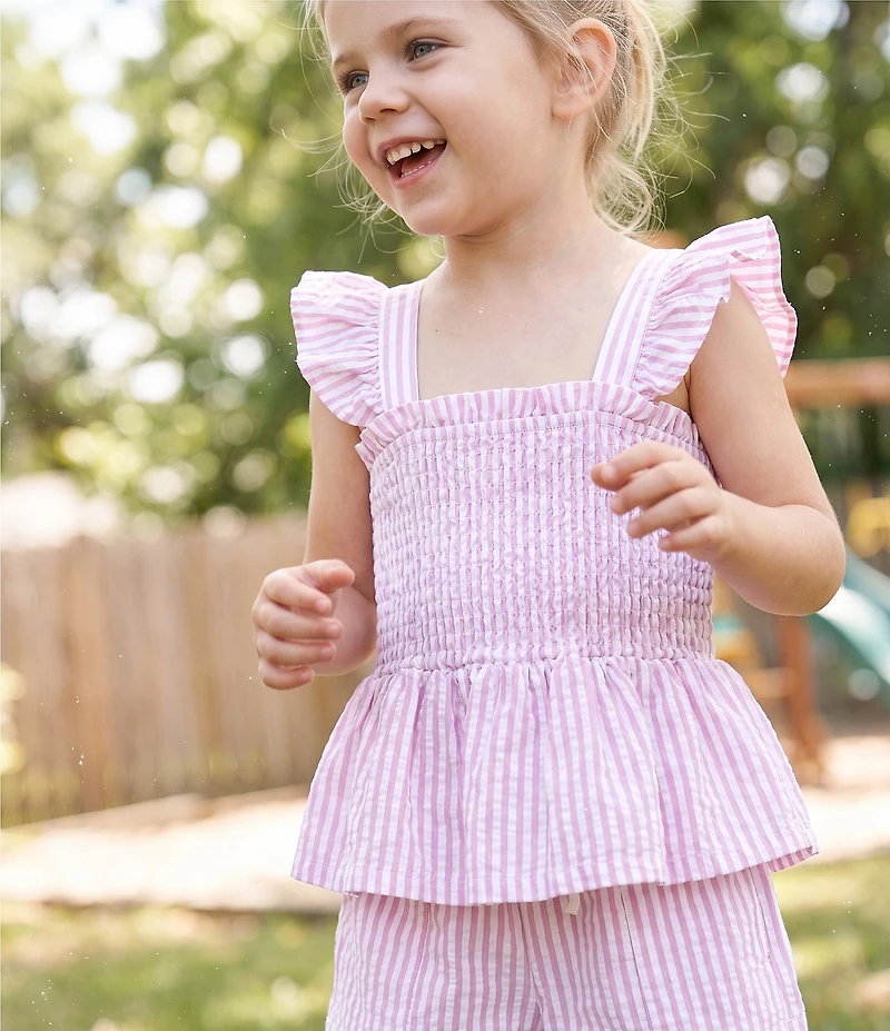 A Loves A Big Girls Mid-Rise Striped Dolphin Shorts