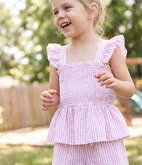 A Loves A Big Girls Mid-Rise Striped Dolphin Shorts