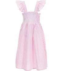 A Loves A Big Girls Striped Flutter Sleeve Maxi Dress