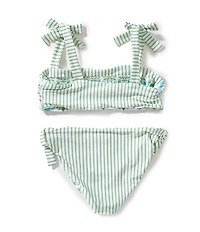 A Loves A Big Girls Tie Shoulder Reversible 2-Piece Swimsuit