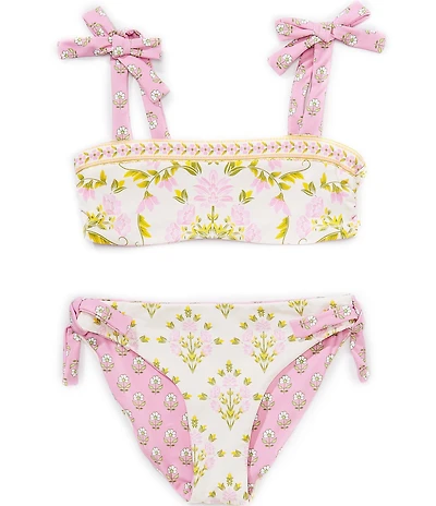 A Loves A Big Girls Tie Shoulder Bralette Reversible Two-Piece Swimsuit