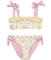 A Loves A Big Girls Tie Shoulder Bralette Reversible Two-Piece Swimsuit