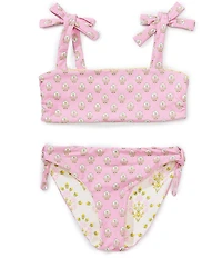 A Loves A Big Girls Tie Shoulder Bralette Reversible Two-Piece Swimsuit