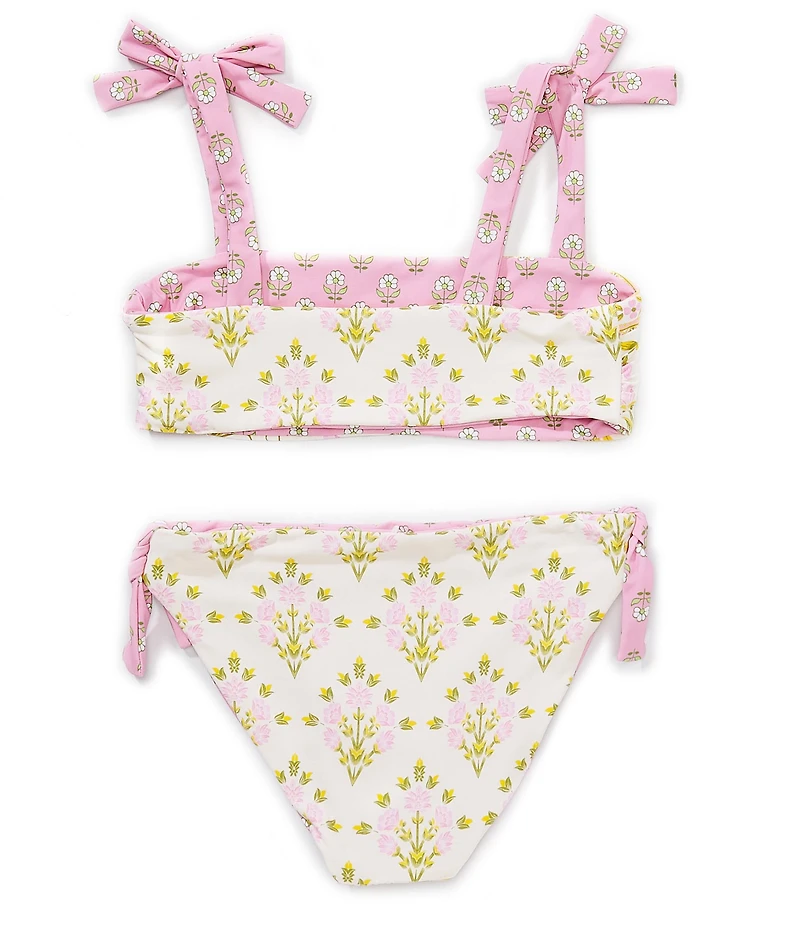A Loves A Big Girls Tie Shoulder Bralette Reversible Two-Piece Swimsuit