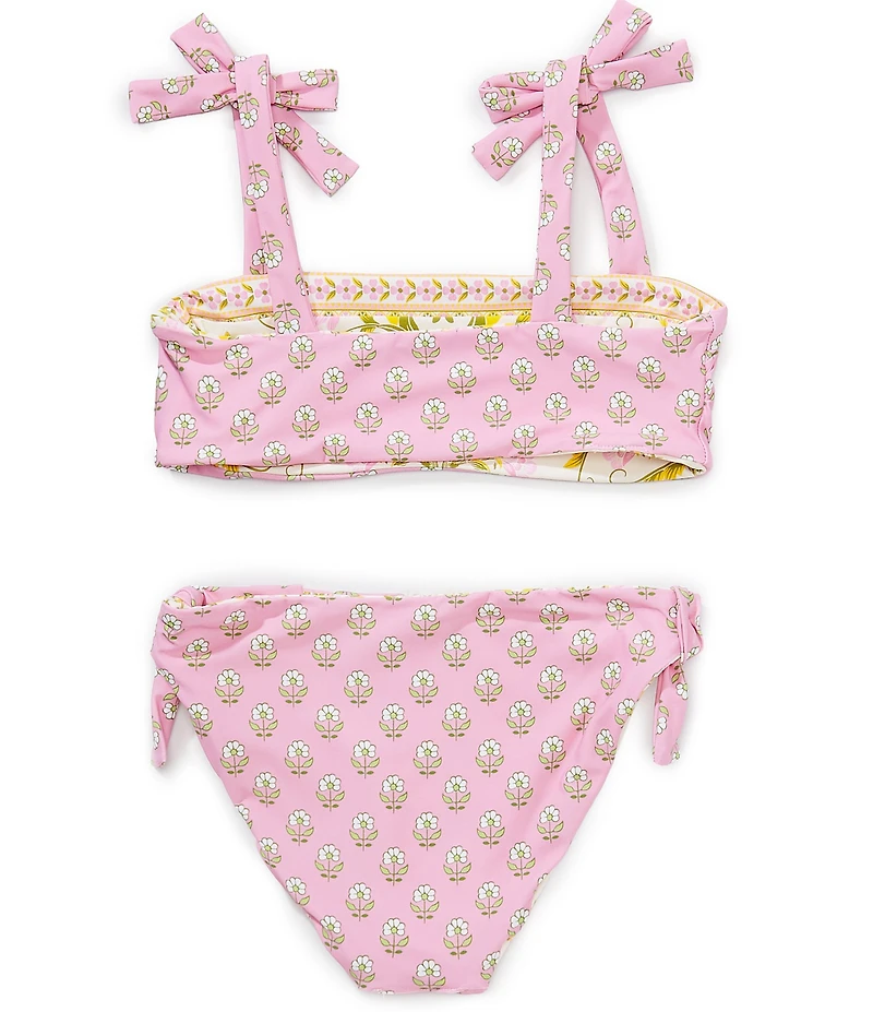 A Loves A Big Girls Tie Shoulder Bralette Reversible Two-Piece Swimsuit