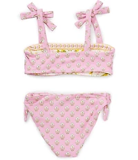 A Loves A Big Girls Tie Shoulder Bralette Reversible Two-Piece Swimsuit