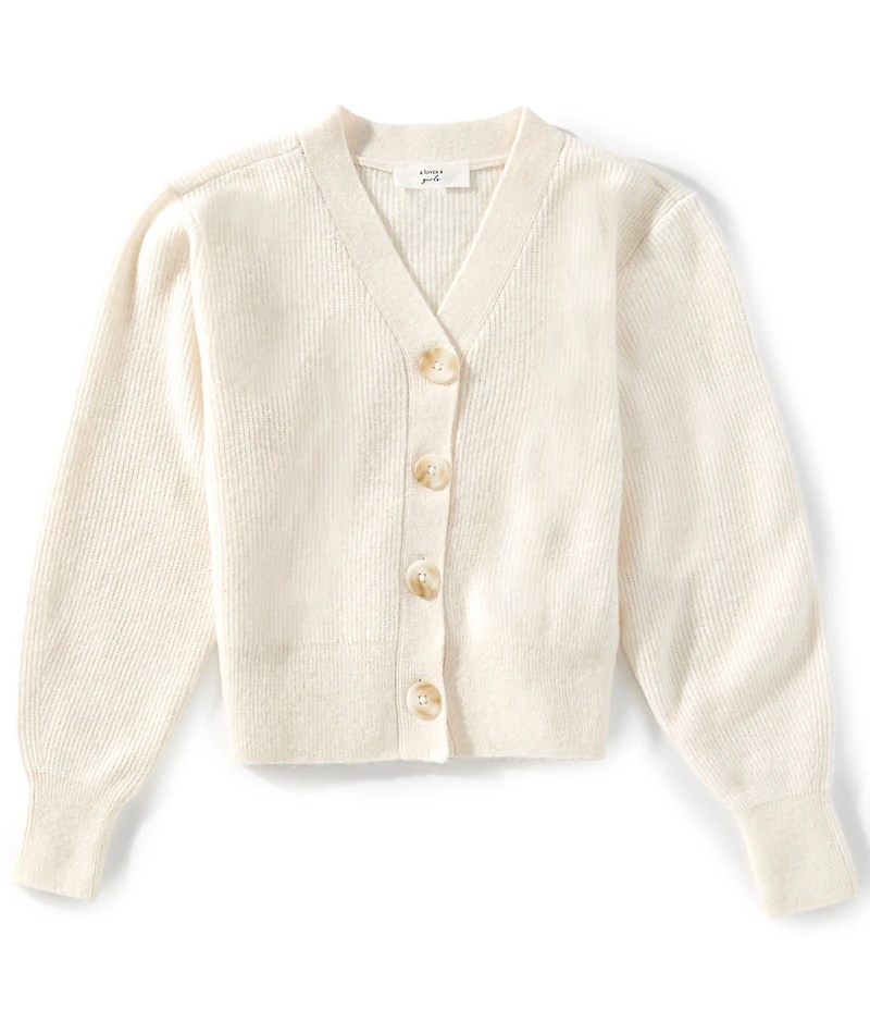 A Loves A Big Girls V-Neck Cardigan