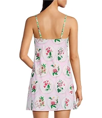 A Loves A Botanical Plates Swim Fabric A-Line Rec Dress