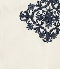 A Loves A Woven Embroidered Sleeveless Tank Strap Sweetheart Neckline Cropped Coordinating Bralette Top