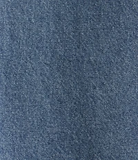 A Loves A Denim 3/4 Puffed Sleeve Pleated Shoulder Tie Neck Denim Top