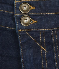 A Loves A Denim High Rise Bow Tie Waist Wide Flare Leg Full Length Jeans