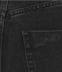 A Loves A Denim Mid Rise Wide Barrel Leg Length Raw Edge Hem Jeans