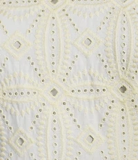 A Loves A Embroidered Round Neck Long Bubble Sleeve A-Line Maxi Dress