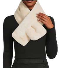 A Loves A Faux Fur Pull Through Scarf