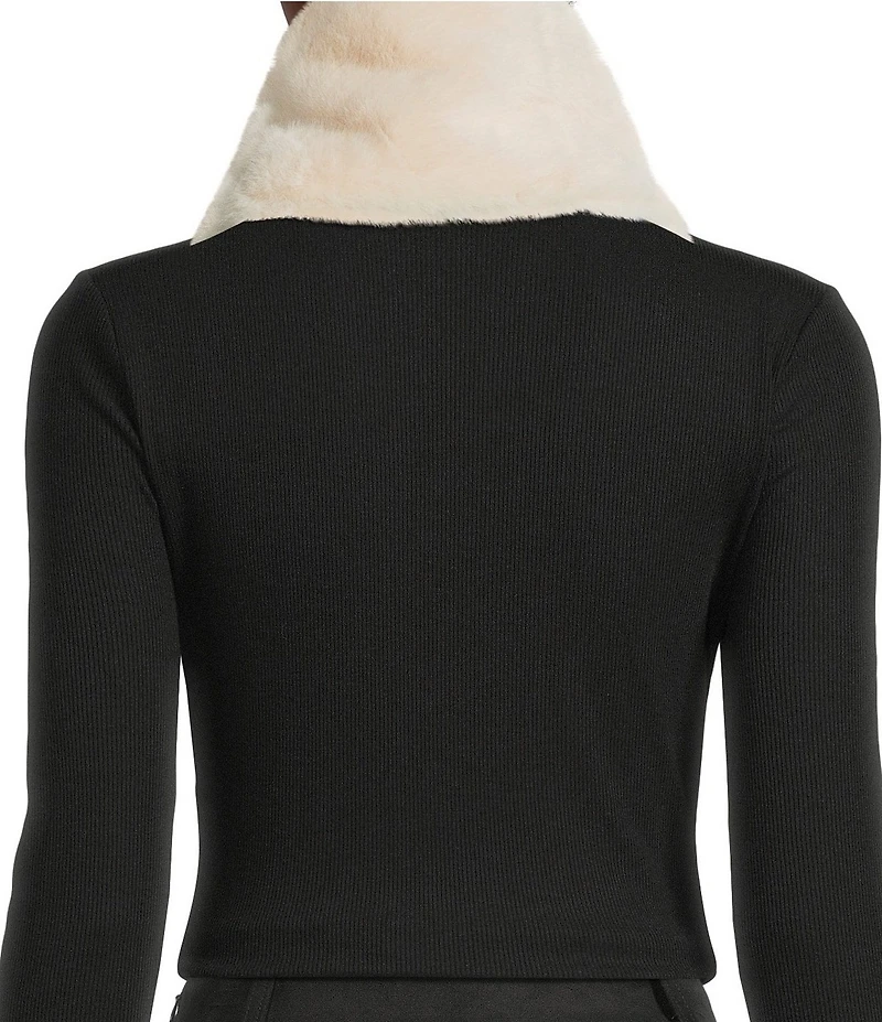 A Loves A Faux Fur Pull Through Scarf