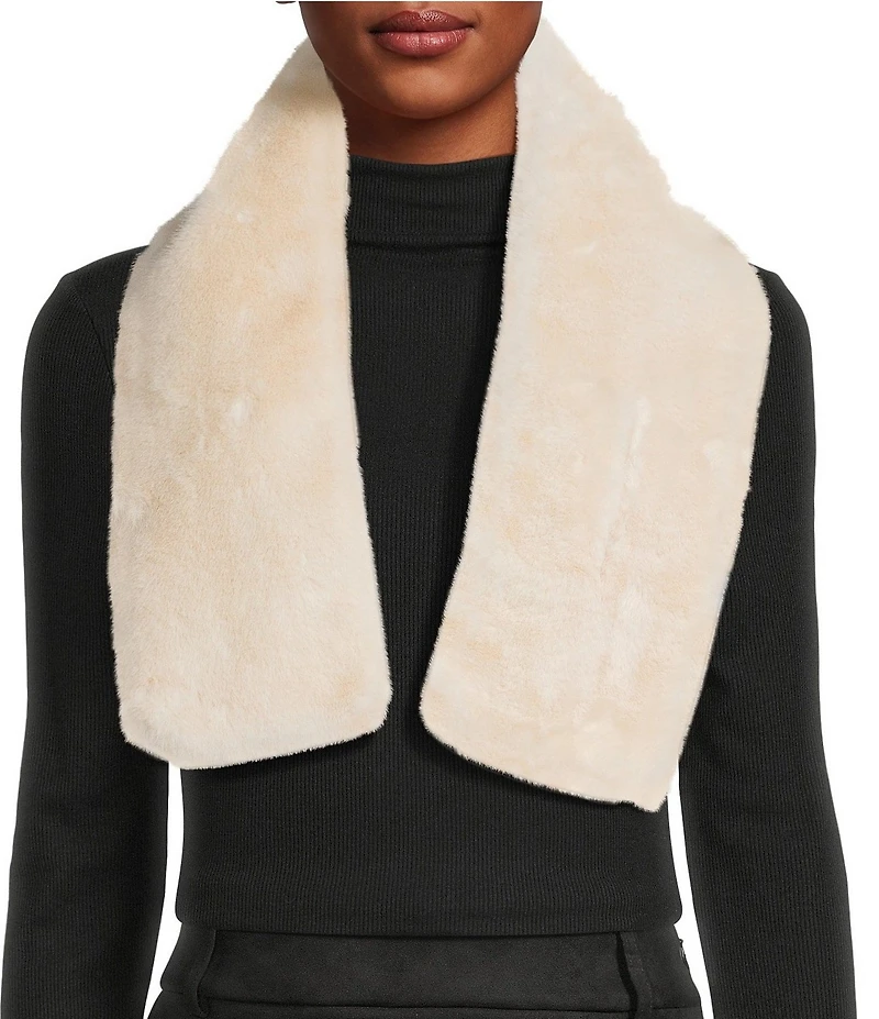 A Loves A Faux Fur Pull Through Scarf