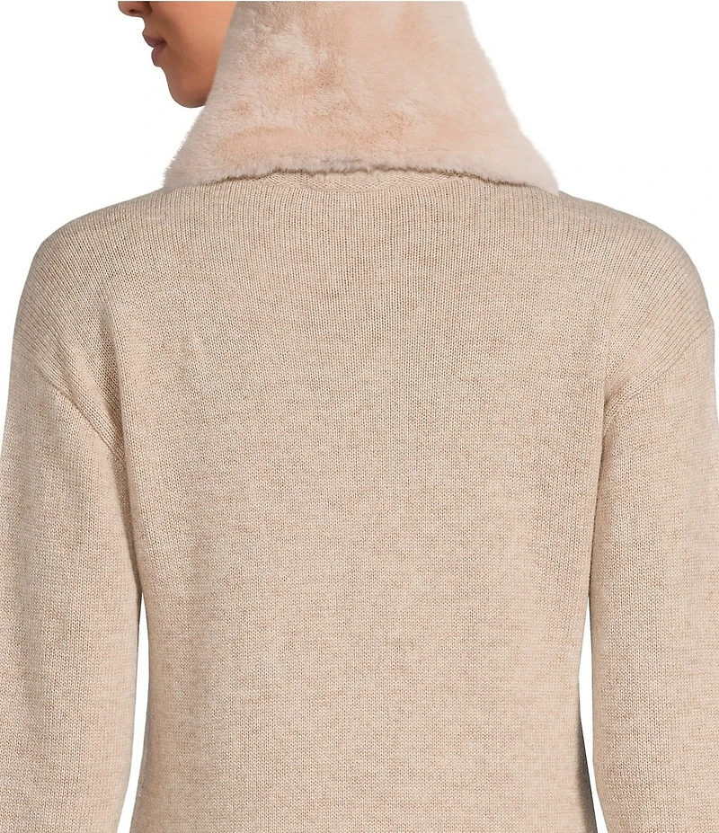 A Loves A Faux Fur Pull Through Scarf