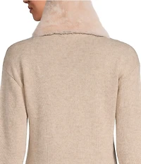 A Loves A Faux Fur Pull Through Scarf