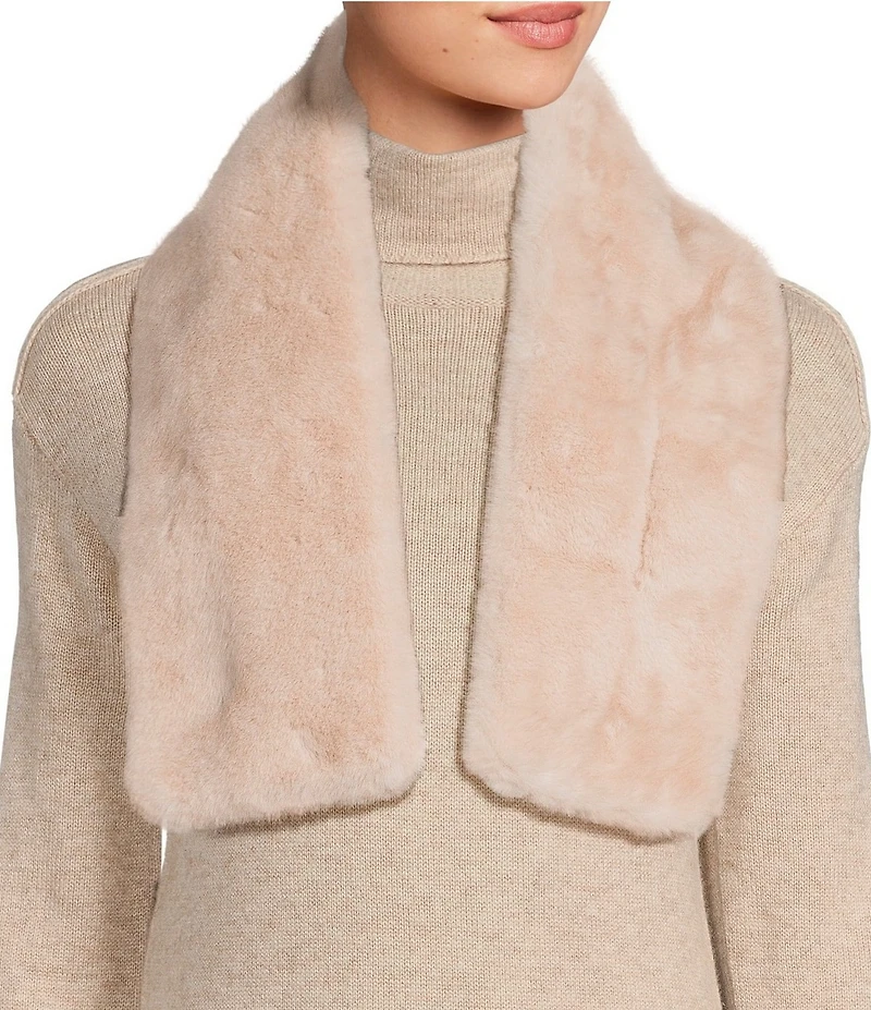 A Loves A Faux Fur Pull Through Scarf