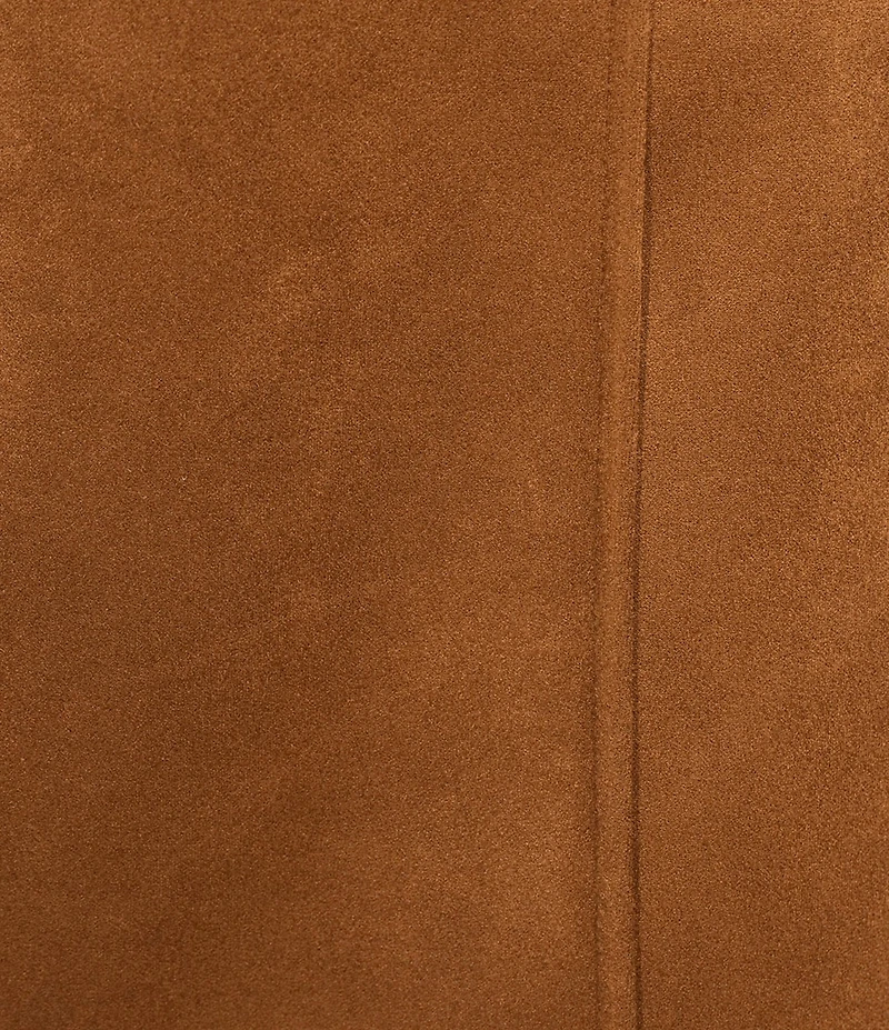 A Loves A Faux Suede High Rise Wrap Front A-Line Mini Skirt