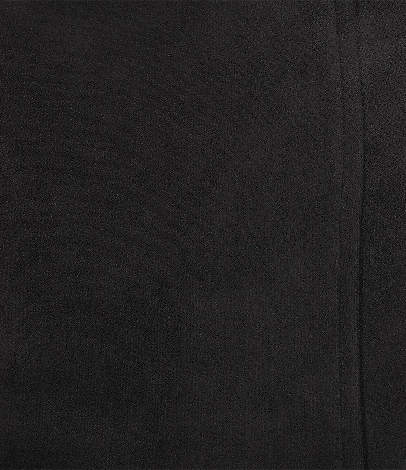 A Loves A Faux Suede High Rise Wrap Front A-Line Mini Skirt