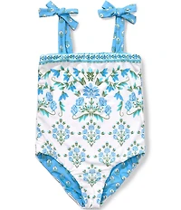 A Loves A Girls Reversible Bandeau One-Piece Swimsuit