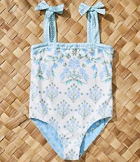 A Loves A Girls Reversible Bandeau One-Piece Swimsuit