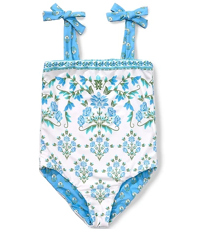 A Loves A Girls Reversible Bandeau One-Piece Swimsuit