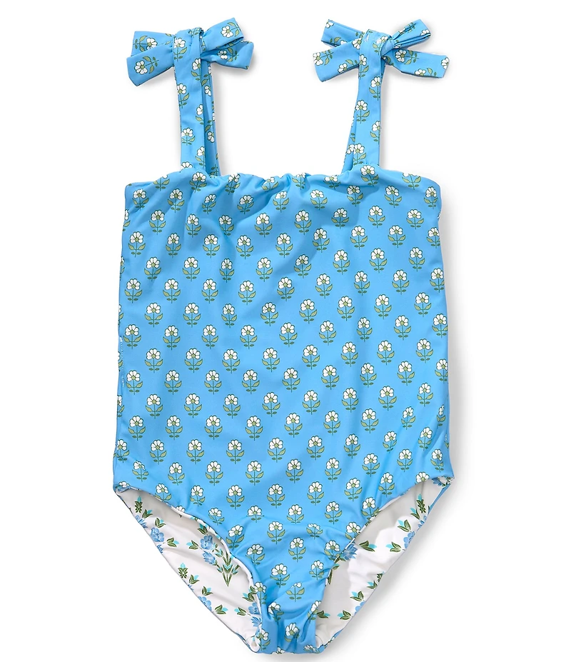 A Loves A Girls Reversible Bandeau One-Piece Swimsuit