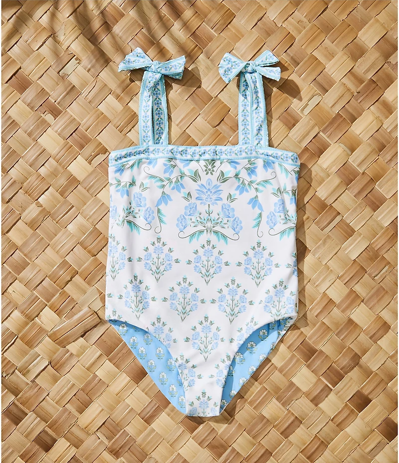 A Loves A Girls Reversible Bandeau One-Piece Swimsuit